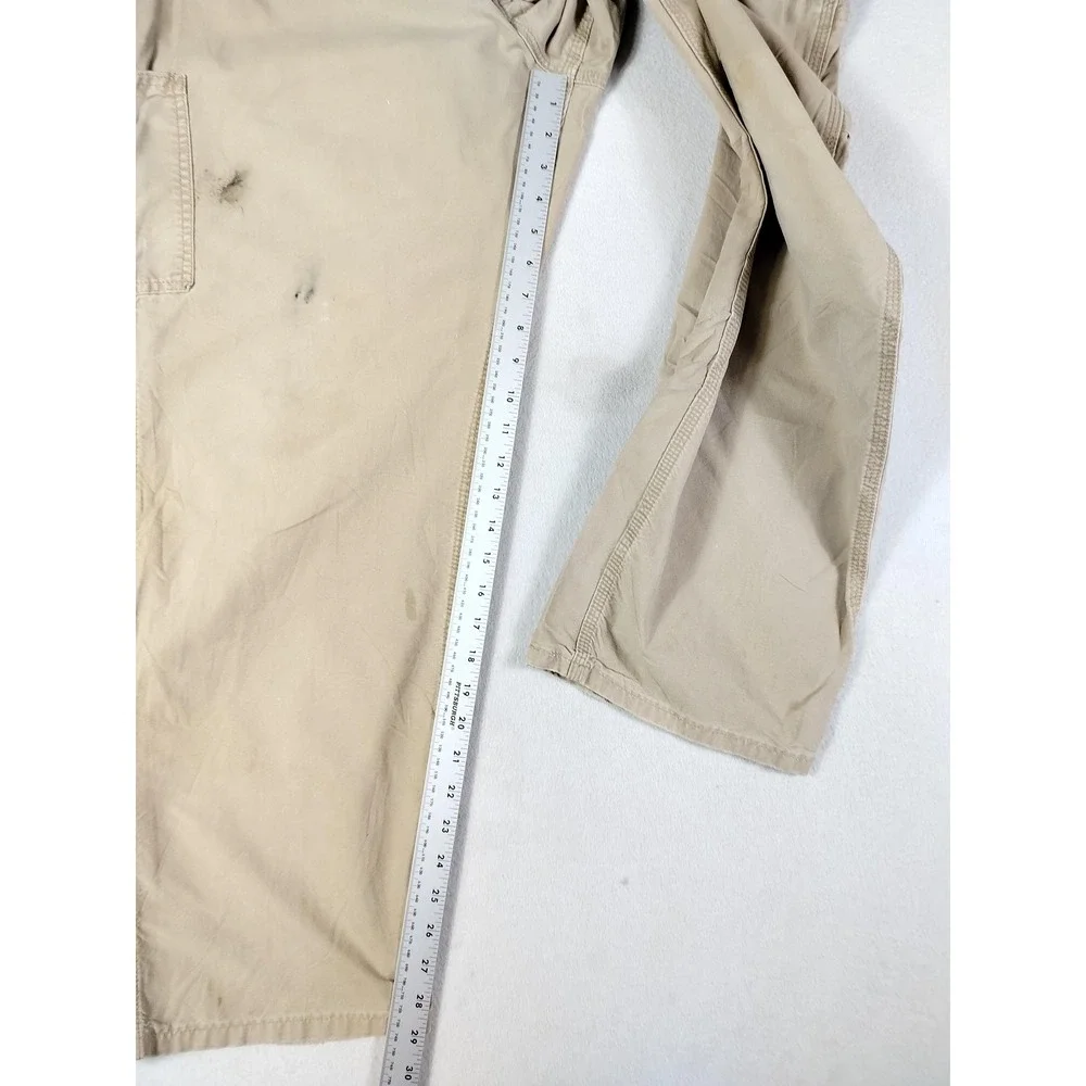 Carhartt Pants Mens 38 Khaki‎ Dungaree Fit Carpenter Workwear Utility